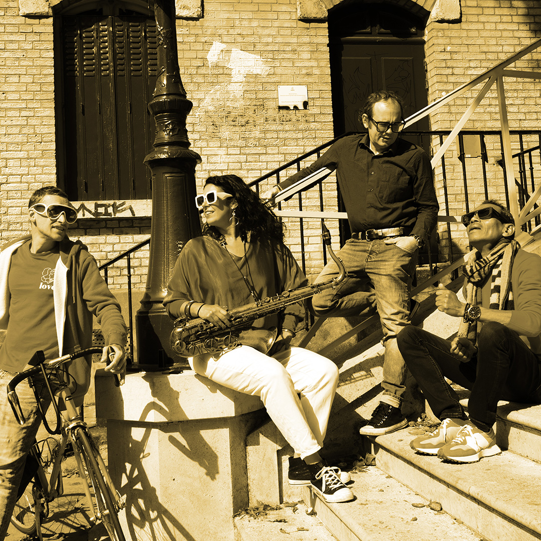 Concert poster for Virginie Daïdé Quartet ‘While we’re Strollin’