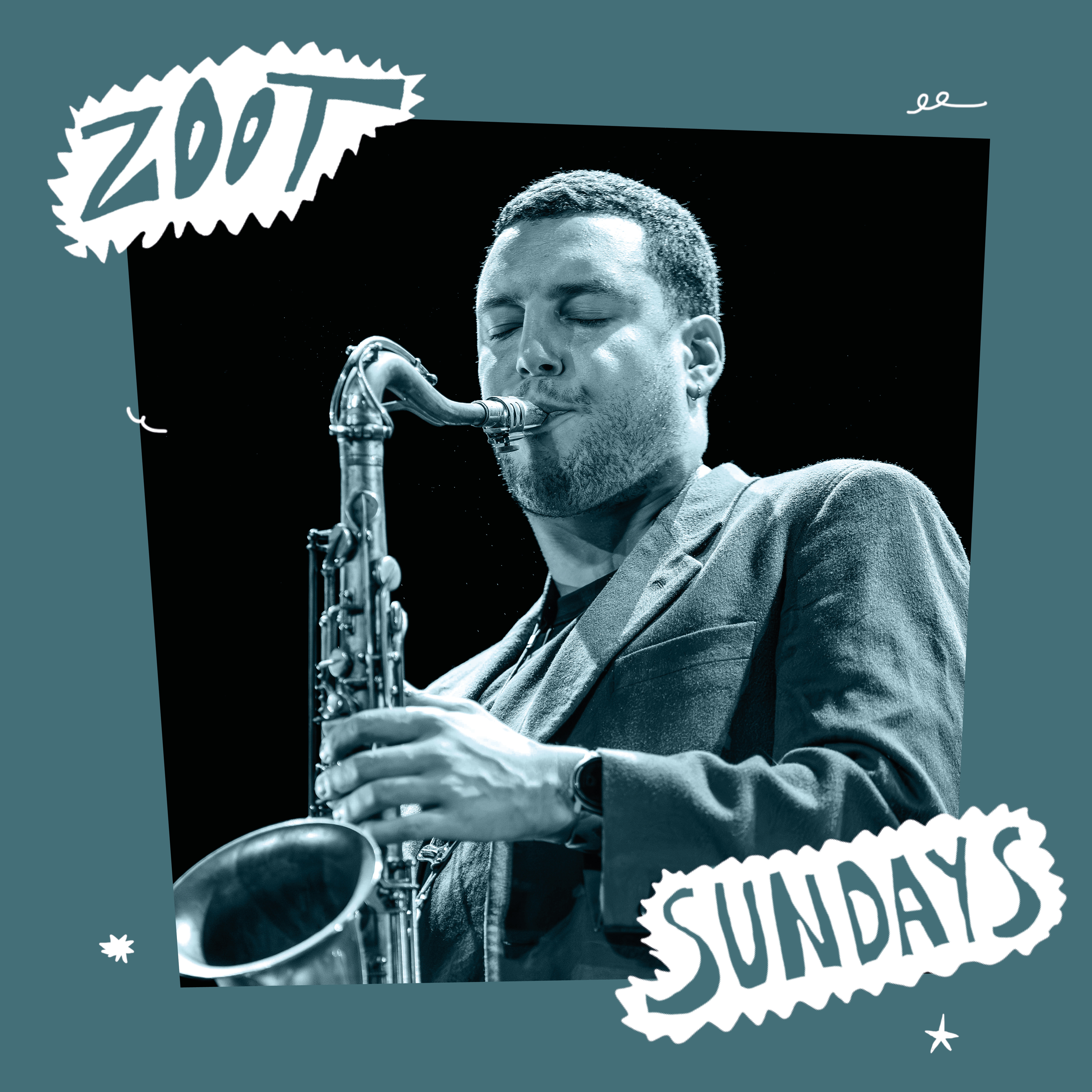 Concert poster for Neil Saidi & Yûr Yesli Quartet / Zoot Sundays!