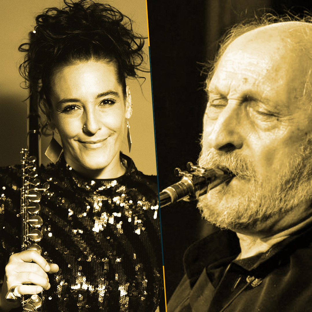 Concert poster for Ludivine Issambourg Quintet invite André Villeger