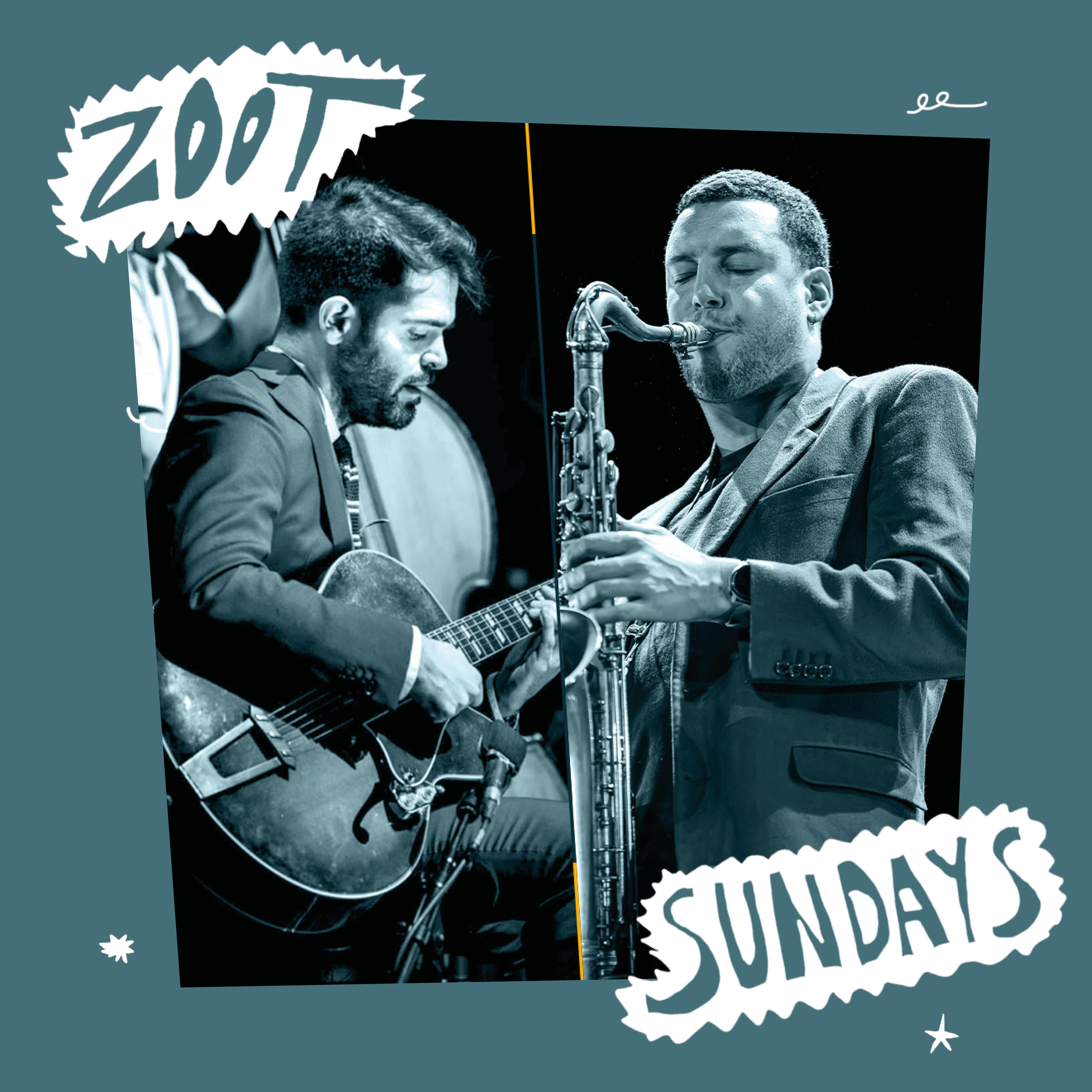 Concert poster for Zoot Sundays! Sessions Jazz du dimanche